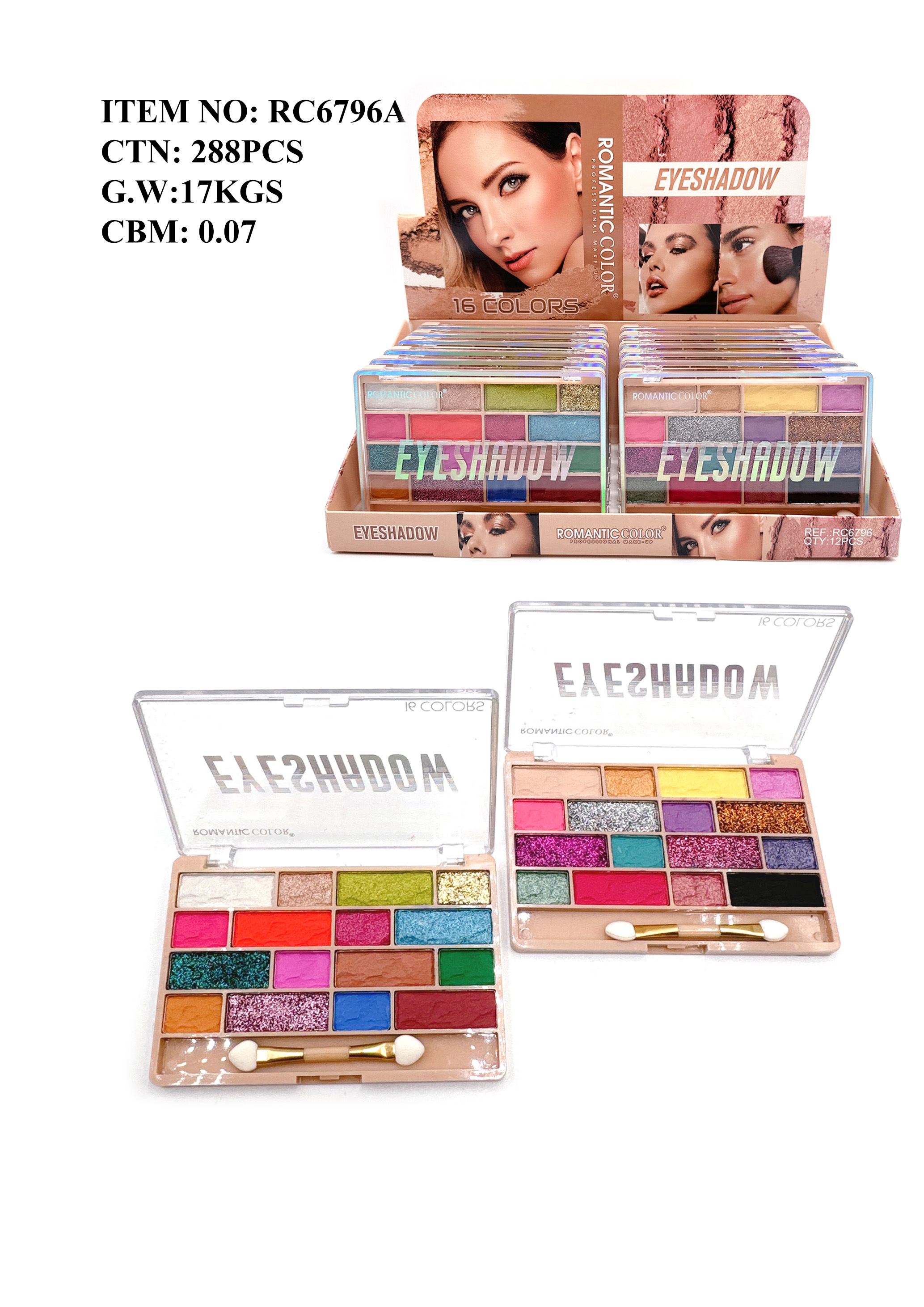 ROMANTIC COLOR  EYESHADOW|12 COLORS EYESHADOW PALETTE