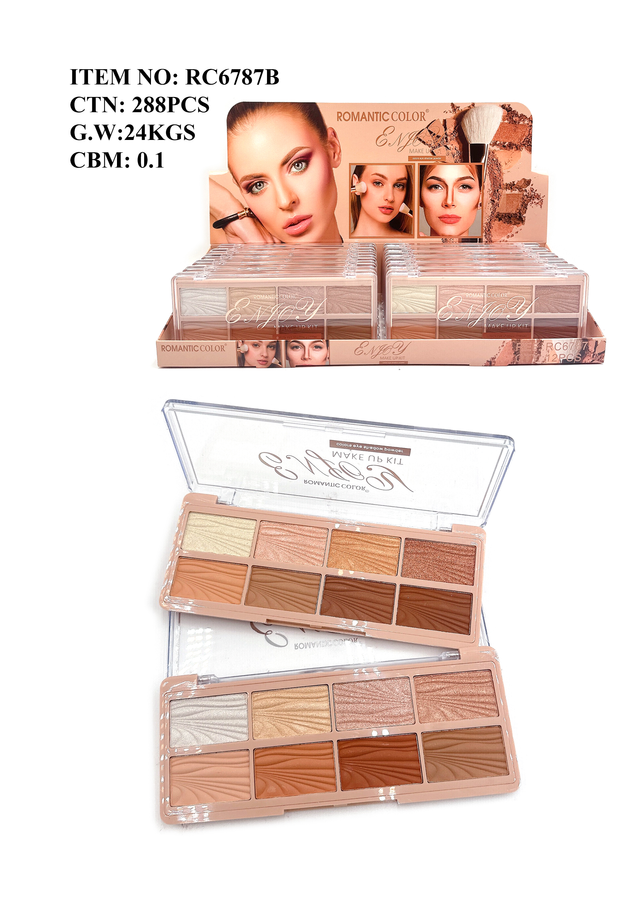 ROMANTIC COLOR ENJOY |8 COLORS ROMANTIC COLOR BLUSH&CONTOUR